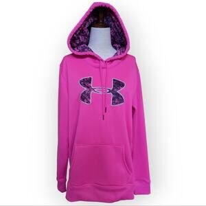 Under Armour Logo Hoodie Women's Pullover Cold Gear Size Large